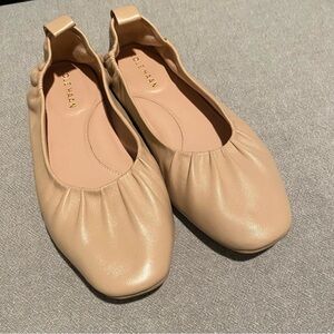 Cole Haan Nude Leather Ballet Flats